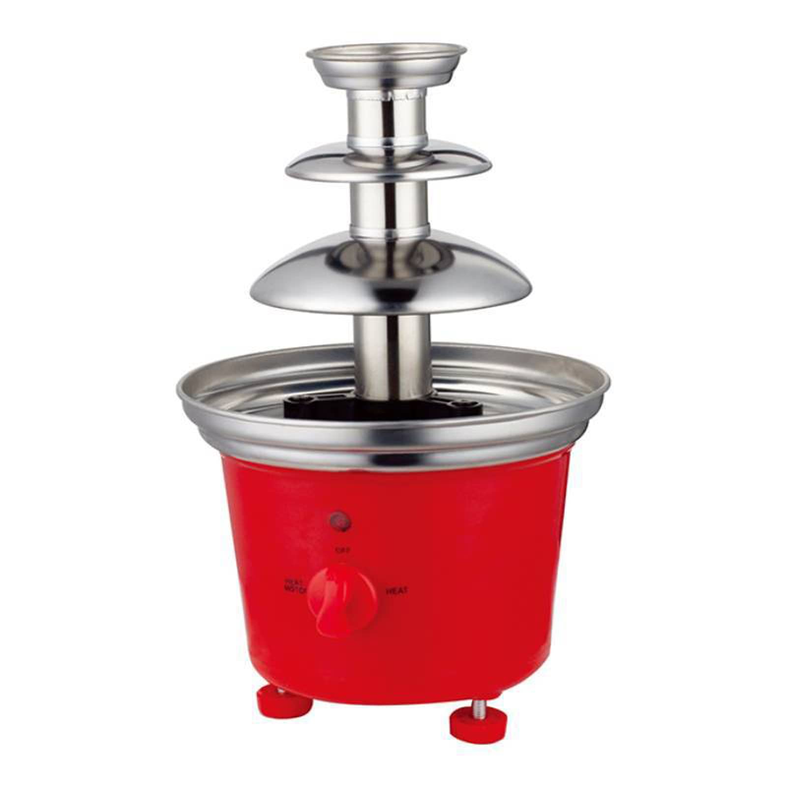 Fontana di Cioccolata Elettrica, Fonditore Elettrico A 3 Livelli, Fonduta di Cioccolata Calda con Vassoio da Portata di Frutta/Noci/Dolci Asportabili