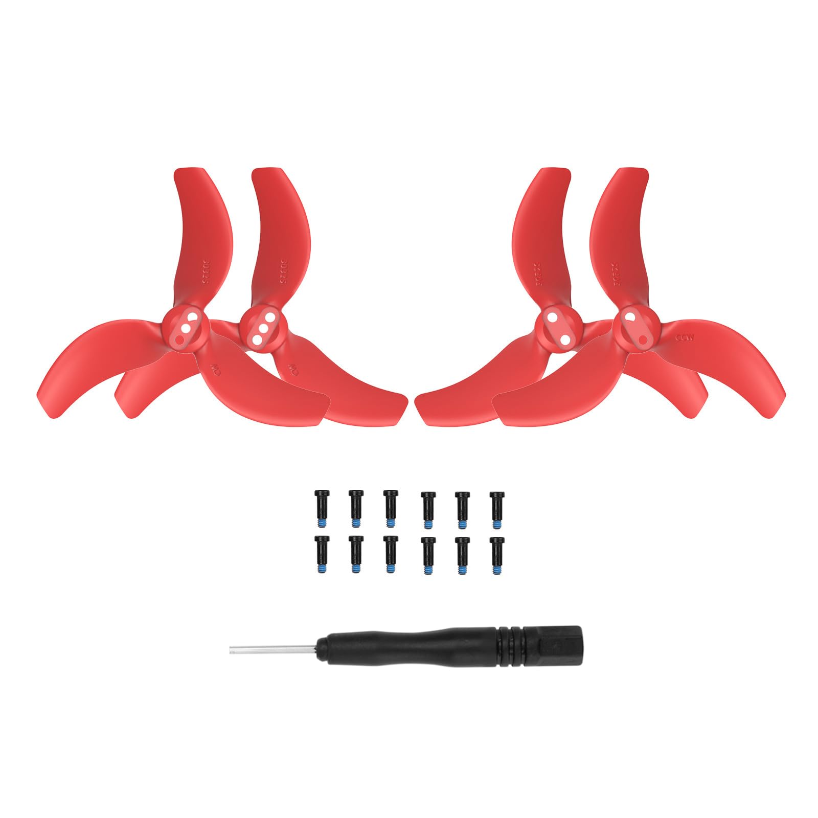 4 PCS Suitable For DJI Avata 2 Propeller 3032S Blade Maintenance Replacement Parts Drone Propellers (Red)