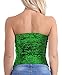 Alivila.Y Fashion Womens Sparkling Sequins Party Tube Top A11-Green