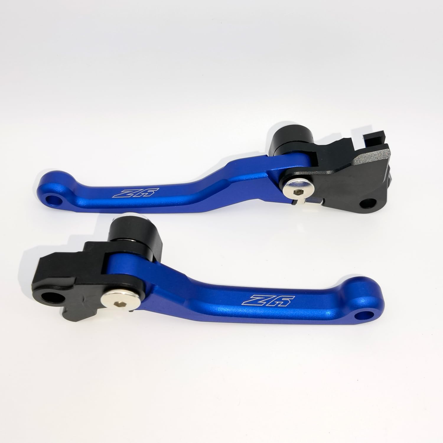 Pivot Brake Clutch Levers for Yamaha YZ65 YZ80 YZ85 YZ125 YZ250 YZ 65 80 85 125 250 450 F X FX Motorcycle Dirt Pit Bike Handles (Blue, YZ65 2018-2024 | YZ80/85 2015-2024)