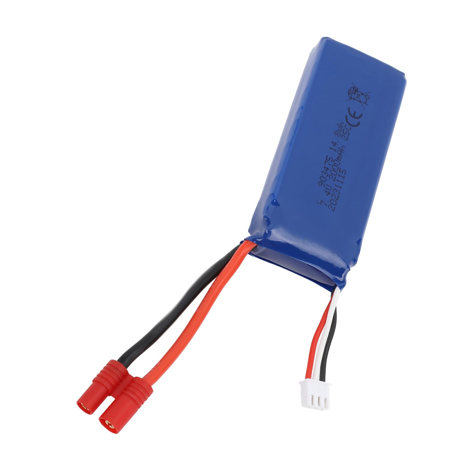 POENVFPO Batterie au Lithium pour Drone X8 X8C X8SW RC, Prise Banane, Contre Les Surcharges, Contre Les Courts-Circuits, 2000mAh 7.4V