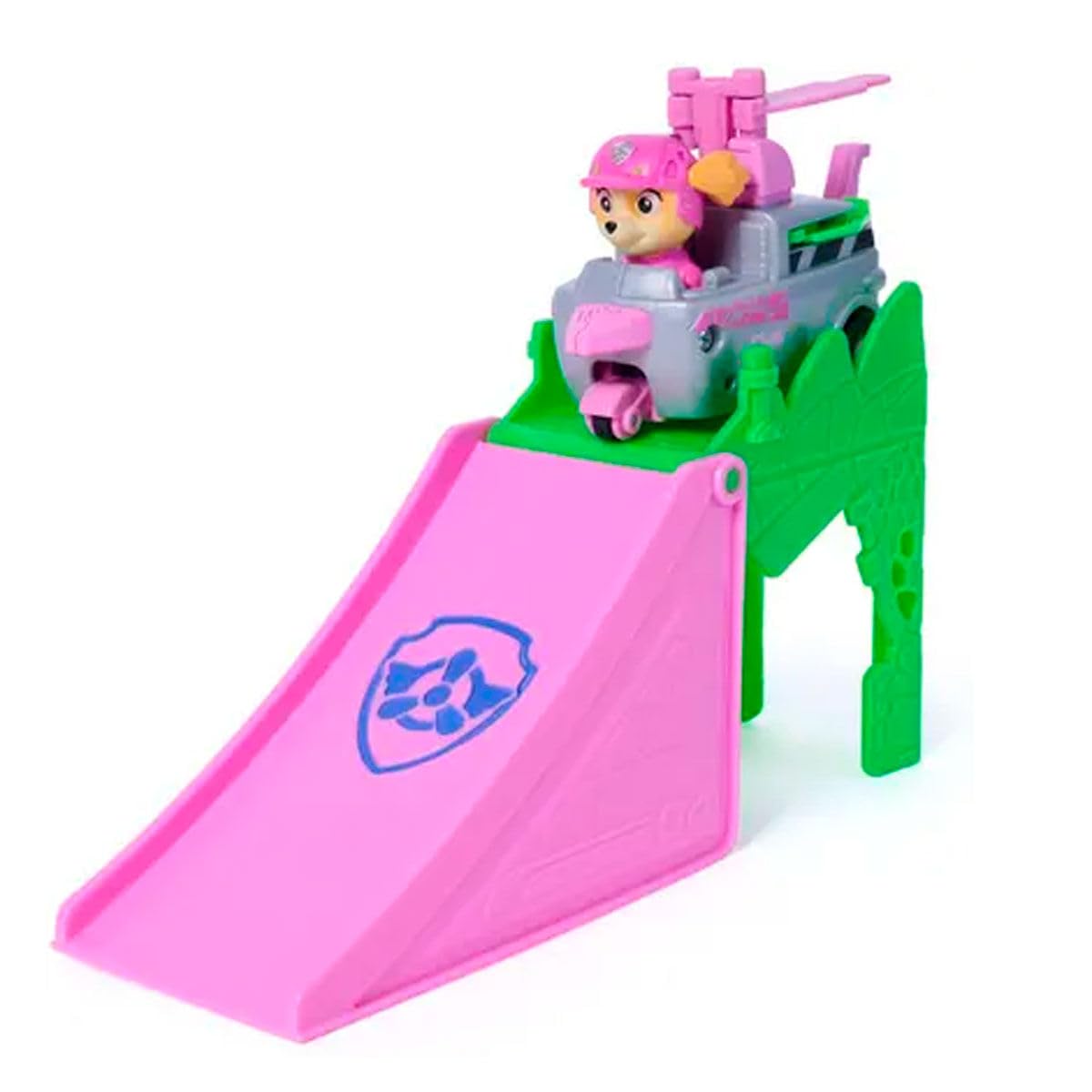 Paw Patrol: The Dino Movie, Jump Shift Racers by Chase with Police Vehicle Turning and Changing Toy for Boys and Girls from 3 Years