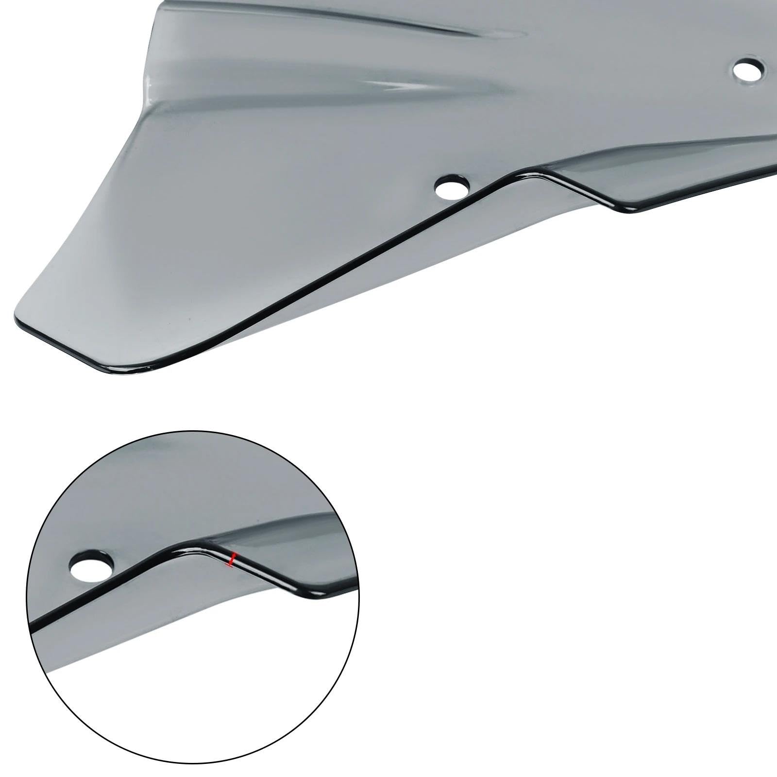 Windschutz Motorrad-Windschutzscheiben Für Für CB750 Für Hornet 2025 2026 Vordere Windschutzscheibe, Windabweiser, Spoiler, Visier Halterung(Schwarz)