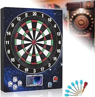 Electronic Dart Board, Soft Tip Dartboard Scoreboard Machine for Adults,Safe Dartboards Sports, With 6 Dart 100 Dartheads, Competition Entertainment for Adults, Excellent Indoor Game and Party Games