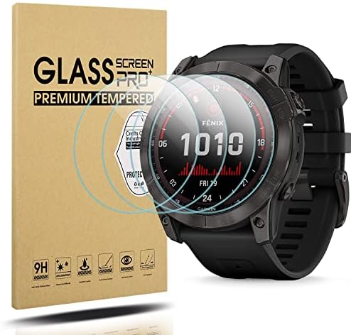 Diruite 4Pcs Screen Protector for Garmin Fenix 7X/7X Sapphire Solar 51mm