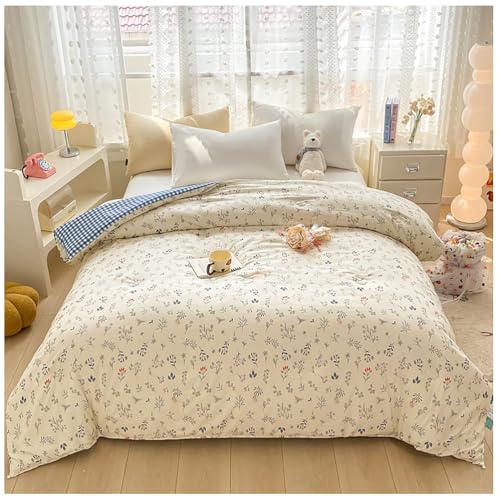 ZTGL Edredón Nórdico Acolchado, Edredòn de Invierno, Manta de Extra Suave y Transpirable, Núcleo Colcha en Microfibra, Edredón de Plumas para Todo el año,H,220x240cm(4.0kg)