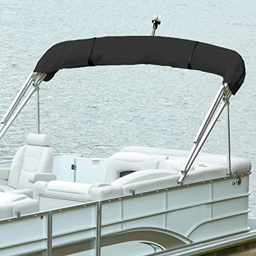 Youseen Boat Bimini Top Cover,Suitable For 3-4 Bows Bimini Top Boot Cover,Black,High Density Waterproof. #TOP1