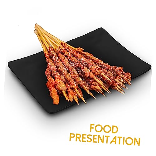 Juego de platos para sushi estilo japonés negro miniatura 6