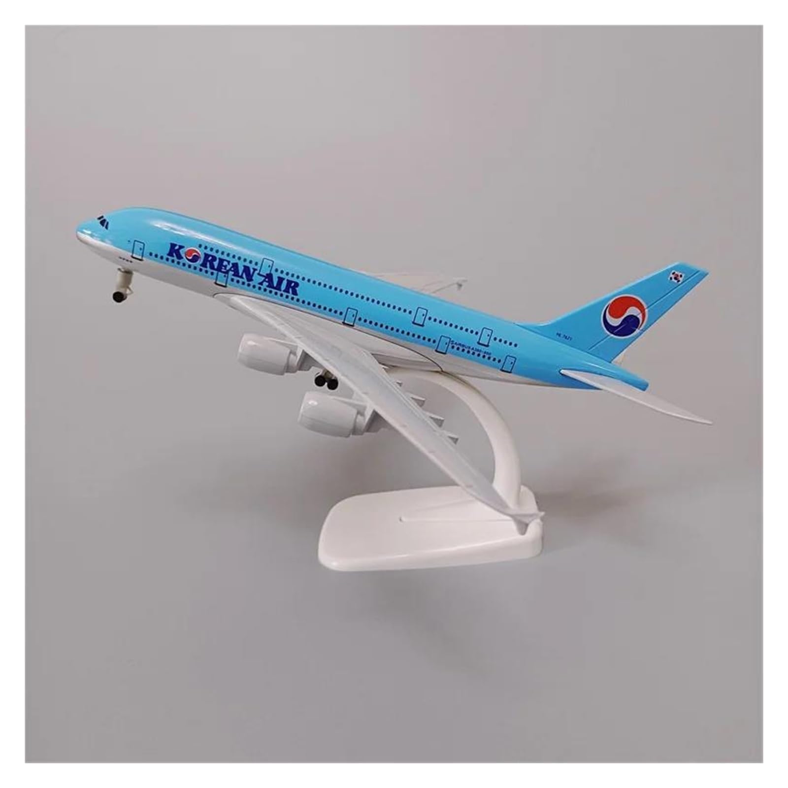 Modelo de avión Coreano Airbus A380 miniatura de 20cm el regalo ideal para pilotos y viajeros