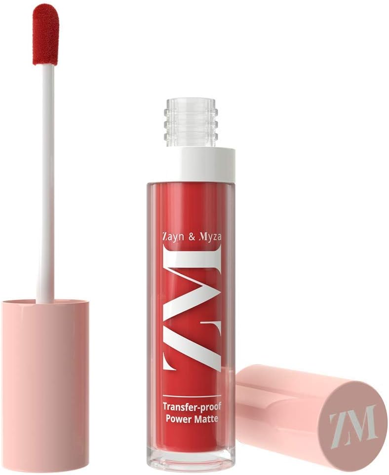 ZM Zayn & Myza Transfer-Proof Power Matte Finish Lip Colour I Smudge Proof & Water Resistant I Light Weight & Extremely Smooth Formula I Vegan - Candid, 6 ml