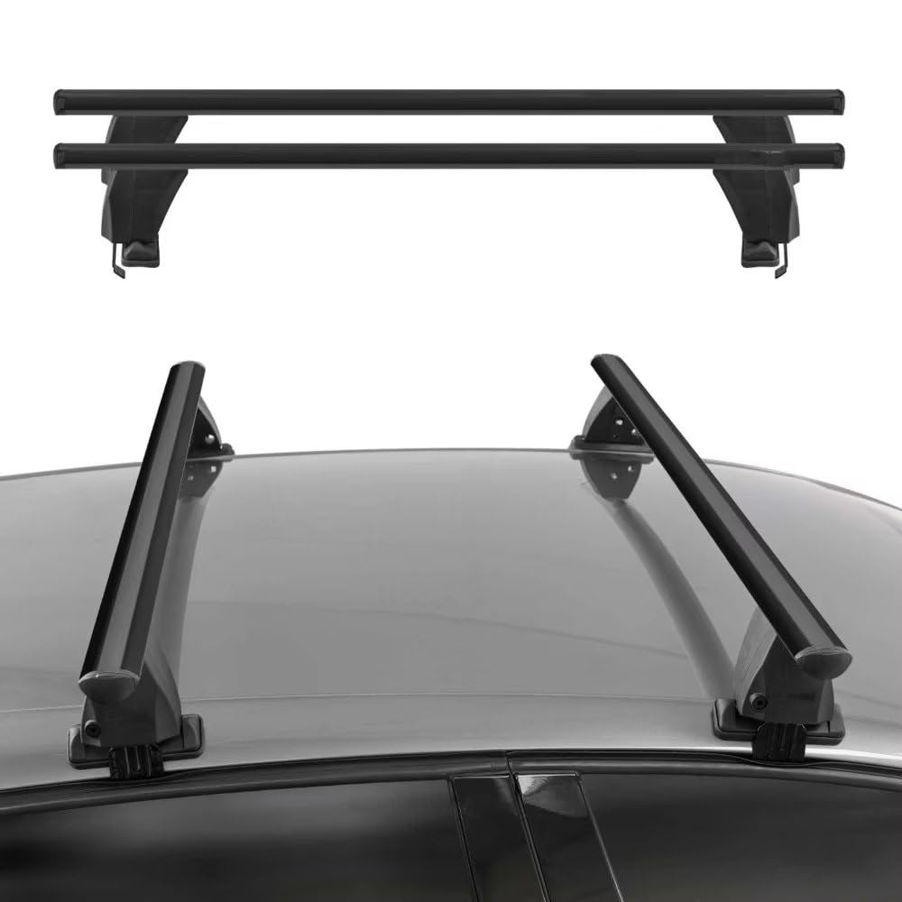 Barre Portatutto Per Civic 2006-2011 Berlina 2 Pezzi In Alluminio Nero Migliorano La Capacità Trasporto Bagagli Dell'auto, Portapacchi E Barre Trasversali Auto Portapacchi