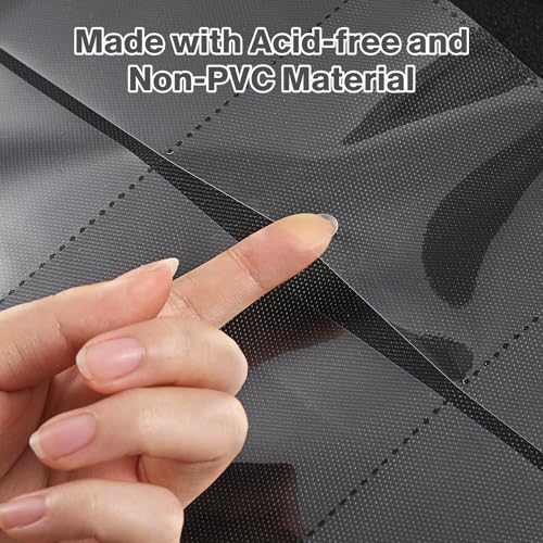 Image of Top Loader Binder 9 Pocket, Holds 360 Toploaders, 100 Toploaders INCLUDED | Toploader Binder for 3 inch x 4 inch Rigid Toploaders, Trading Card Binder for TCG, MTG, Sport Cards, PU Leather Cover, Side Loading