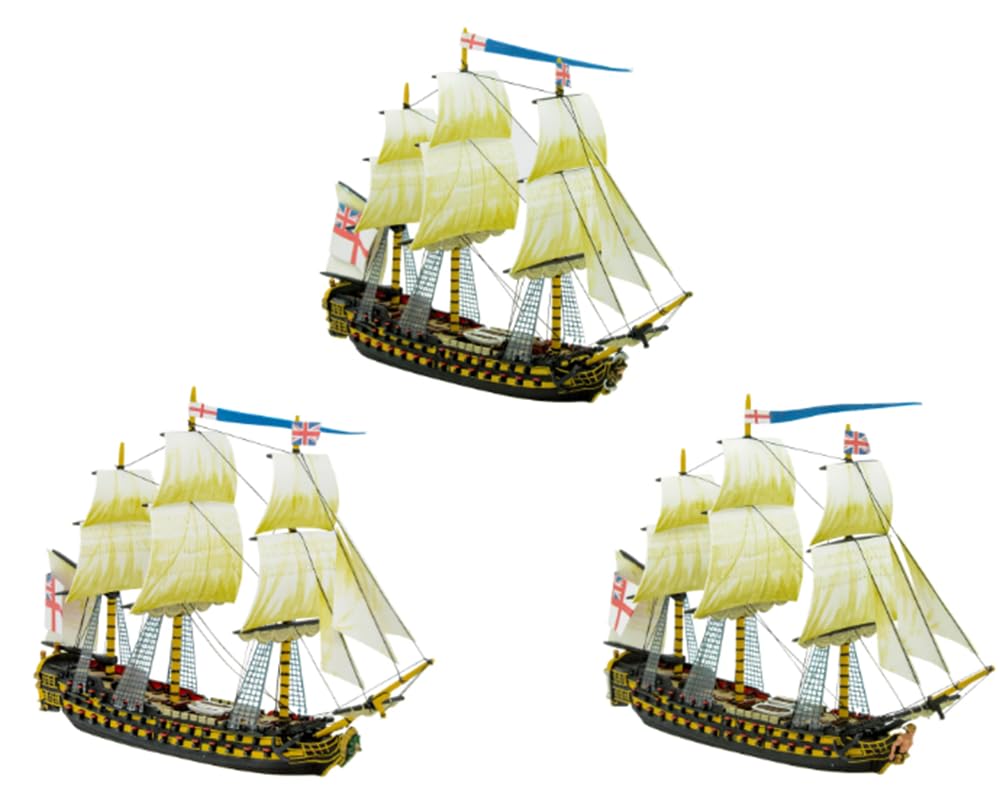 WarLord Black Seas The Age of Sail Royal Navy 3 ° Tariffe di fama per i Mari Neri Table Top Ship Combat Battle War Game 792011002, non verniciato