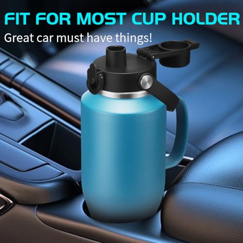 Image of 40 oz Insulated Cup with Handle - Stainless Steel Water Bottles with Straw & Auto Chug Lids, Carrier Pouch, Water Metal Coffee Tumblers Metal Flask, Fits in Cup Holder Leak Proof, Keep Cold 48h