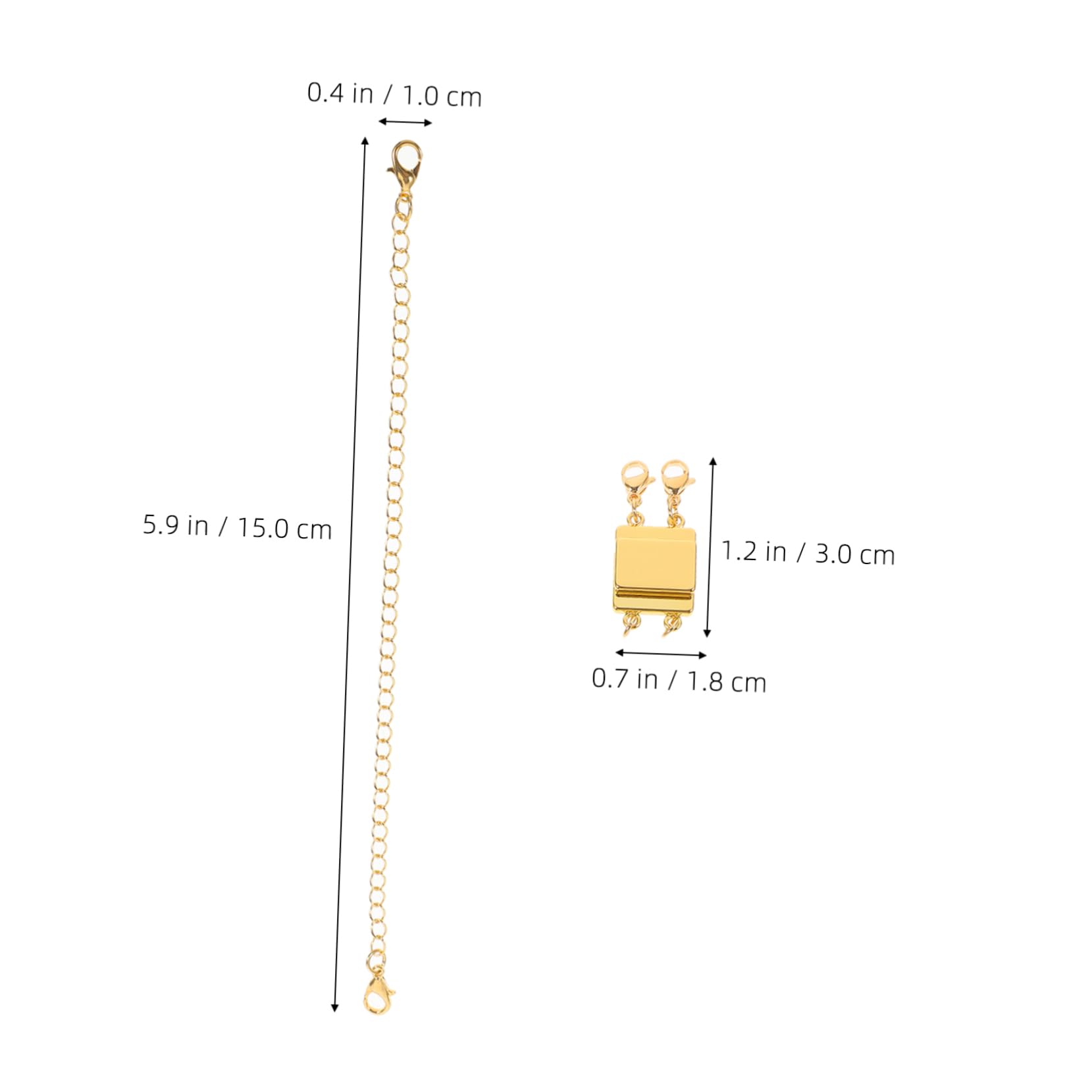 Lurrose 3juegos Conectores De Collar Juego Extensores y Ganchos Para Bisutería Separadores Para De Múltiples Accesorios De Joyería Para y Pulseras