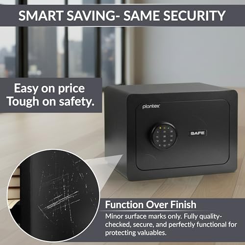 Image of Plantex 23 Litre Safe Locker for Home /Handling Marks Only,No Utility Impact /100% Functional & Secure /Assured by Plantex - (Black)