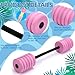 Soulchen Long Aquatic Exercise Dumbbells Foam Water Weights Dumbbell Aquatic Pool Barbells with High Density EVA Foam for Swim Water Aerobics Workouts Loss(Pink,33.07 Inch)