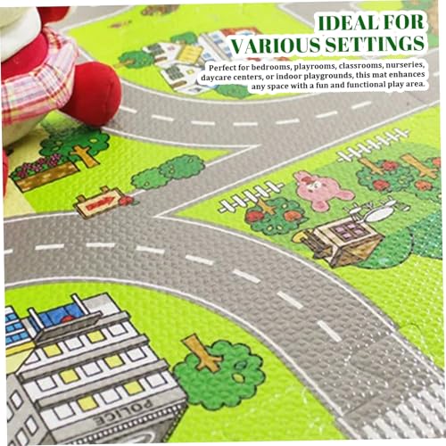 Estera de rompecabezas de espuma PE para niños puzzle de tráfico 12x12 de 9 piezas 2