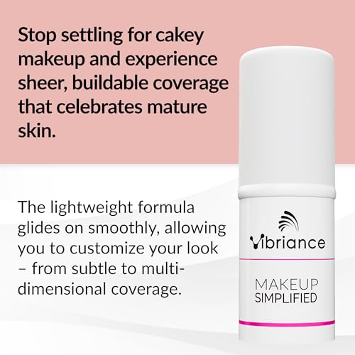 Vibriance Complexion Sticks - Foundation for Mature Skin - Sheer, Buildable Coverage Face Makeup Foundation for Older Women - 3-in-1 Base, Contour, Concealer - Beige - Image 3