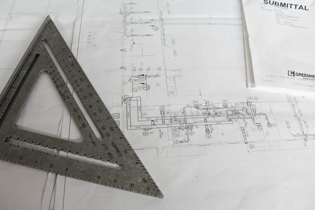 36 Inch Drawing/Plotting CAD PRINTING for all Architectural and Engineering Purposes, Also suitable for all JUMBO XEROX & CAD printers. WHITE Paper Roll for Plotter Machines,50 meters, 80gsm.