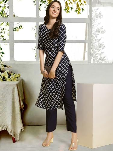 Image of Tee Projekt Straight Kurta & Pant for Women Ethnic Kurta Set for Women (Pack of 2)