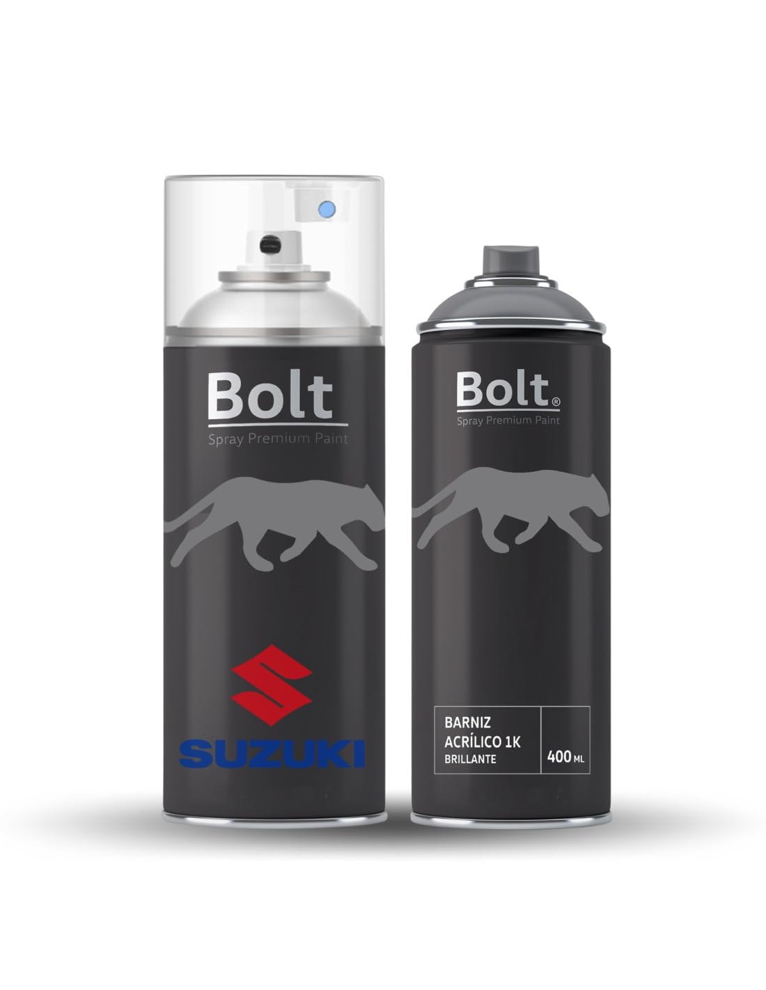 Pack Spray Pintura Bicapa Para Suzuki Metalizado + Barniz 1K 400Ml (ZJ3/26E BLUISH BLACK 3 EFFECT)