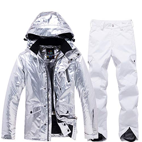 YEEFINE Men and Women's Ski Jacket and Pants Set Waterproof Mountain Snowboard Jacket