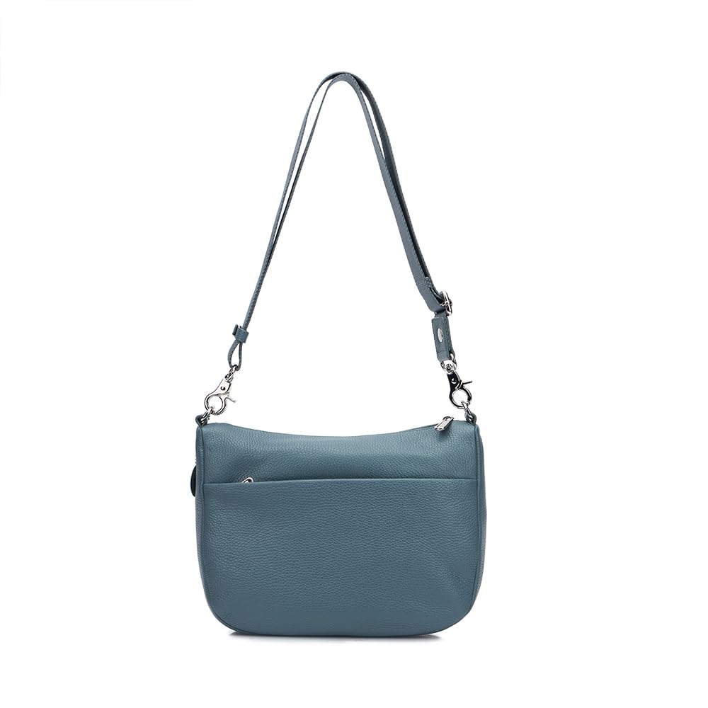 Mandarina Duck Mellow Leather Hobo, Women, Iron, Taglia Unica