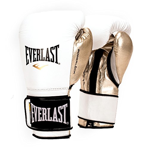 Everlast PowerLock Pro Training Gloves 14oz Wht/Gld PowerLock Pro Training Gloves