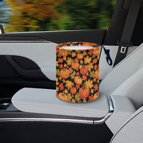 Image of Thanksgiving Turkey Car Trash Can, Cute Car Trash Bag, Hanging Organizer and Storage Bag, Universal Fit for Front Seat, Back Seat, Floor, Headrest