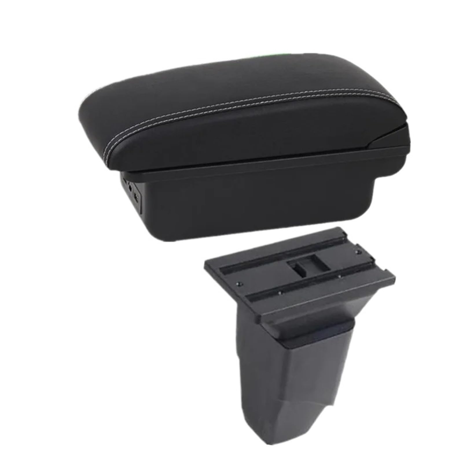 Ggwqoops Car Armrests For PEUGEOT 206 Armrest Car Box Dedicated Retrofit Parts Storage With USB Interior Accessories Armrest Box(B1 white line 3USB)