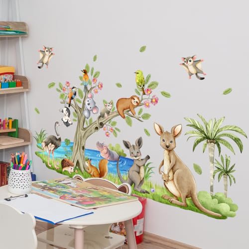 Vinilos decorativos animales del bosque 64x36 pulgadas miniatura 5