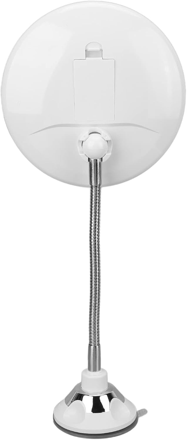 Makeup Mirror 10X Magnifying with LED Light Suction Cup 360 Degree Rotating Arm for Bathroom Vanity Home Travel