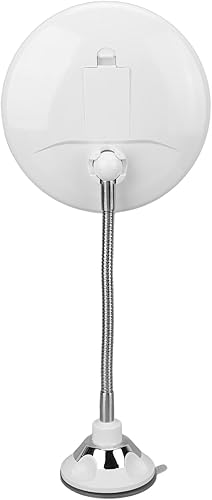 Miniatura 8 de Espejo de aumento 10X con ventosa, espejo de baño de viaje inalámbrico ajustable, espejo de maquillaje con aumento, iluminado por LED