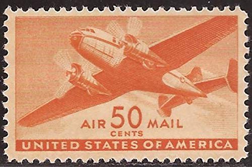 Amazon.com: USA 1941 50-cent Twin-Motored Transport Air Mail