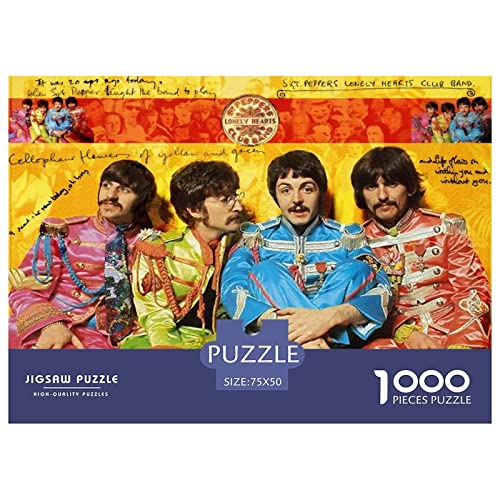 Puzzle pour Adultes 1000 Pièces Les Beatles Puzzles pour Adultes 1000 Pièces Groupes Célèbres Puzzle pour Famille Jouet Jeu Défi 1000pcs (75x50cm) - Les Beatles, Paul McCartney, John Lennon, RIngo Starr, George Harrison Puzzle pour Adultes 1000 Pièces Les Beatles Puzzles pour Adultes 1000 Pièces Groupes Célèbres Puzzle pour Famille Jouet Jeu Défi 1000pcs (75x50cm) – Image 3