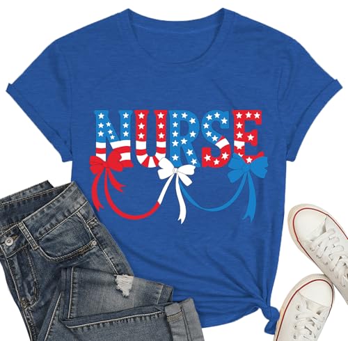 Image of 4th of July Bow Tank Top Women-Vintage American Bow Sleeveless Shirt USA Flag Tee Top Patriotic Tank Top