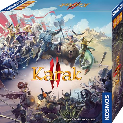 KOSMOS 685416 Karak 2 - Das Abenteuer geht weiter Familienspiel ab 10 Jahre für 2-5 Personen Fantasy Abenteuer Spiel Brettspiel mit Würfeln deutsche Anleitung