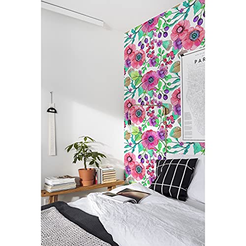 Fotomurale con foto flores Coloray pegatina 250x104 cm para pared de salon 2