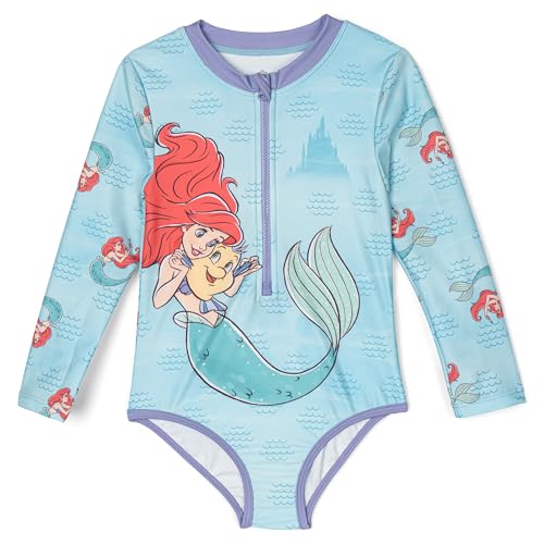 Disney Princess Ariel Half Zip Bathing Suit