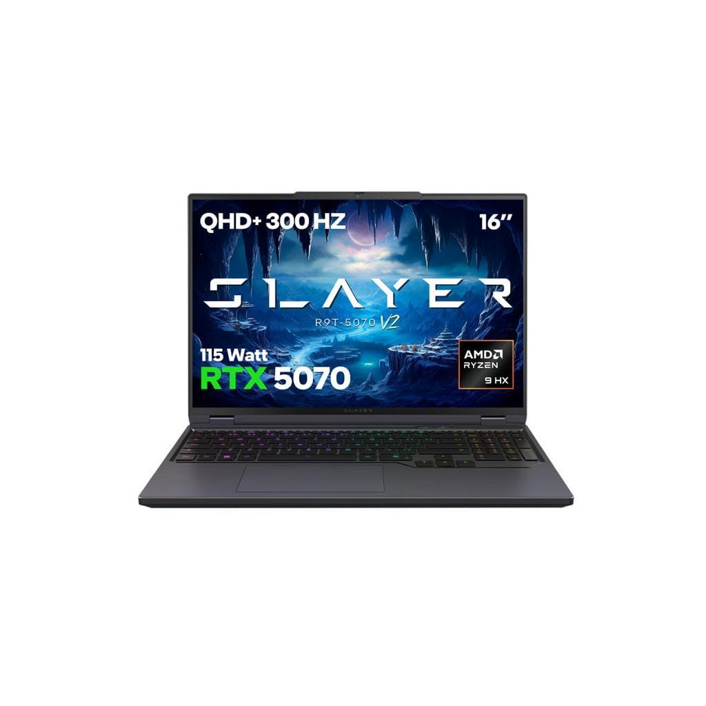 Game Garaj Slayer R9T-5070 V2 C2 AMD Ryzen 9 8945HX 32GB RAM 2TB SSD RTX5070 16" 300Hz QHD+…