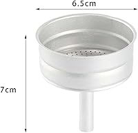 Vista 3 de KLKCMS Moka - Filtro de embudo para cafetera, accesorio para cafetera para 6 tazas Moka Pot