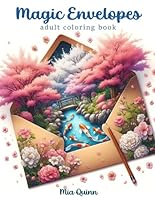 Magic Envelopes: Grayscale Coloring Book for Adults with 48 Grayscale Hidden Worlds Inside Envelopes for Stress Relief and Relaxation (Magic Worlds Coloring Books) B0D1P97QT7 Book Cover