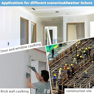 TUAKIMCE Electric Mortar Grout Gun, Large Size Auger Mortar Grout Gun, Metal Cement Caulking Gun with 4 Nozzles, for Electric Drills, Seamless Tile and Masonry Work