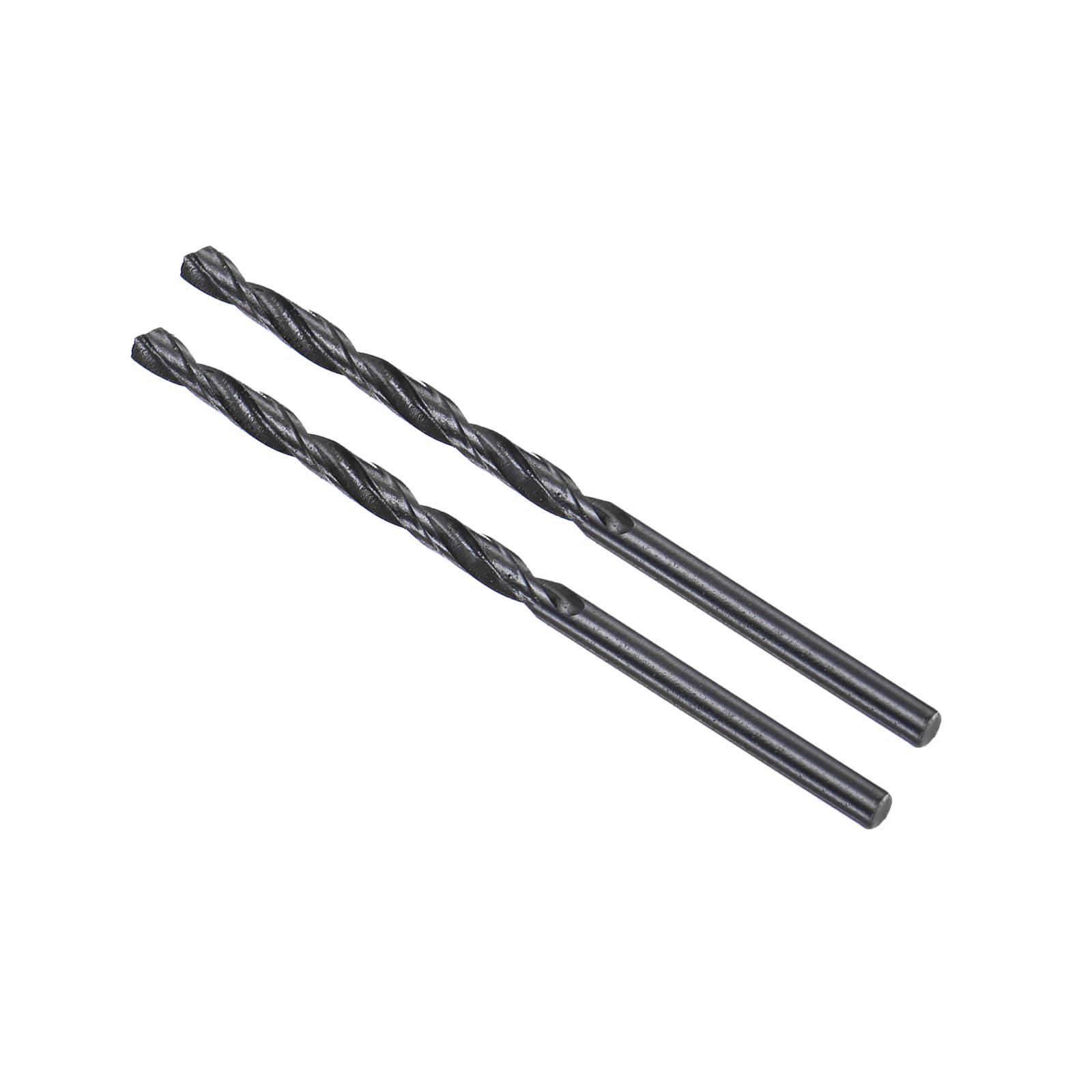 CoCud 6542 High Speed Steel Twist Drill Bits, 2.9mm Diameter 60mm Length, Black Oxide Straight Twist Jobber Drill Bit - (Applications: for Metal