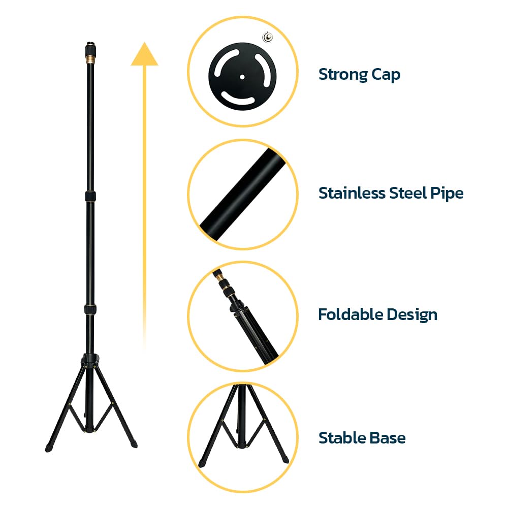 Seal Skin Covers Boat Cover Support Pole with Straps Adjustable Height from 29