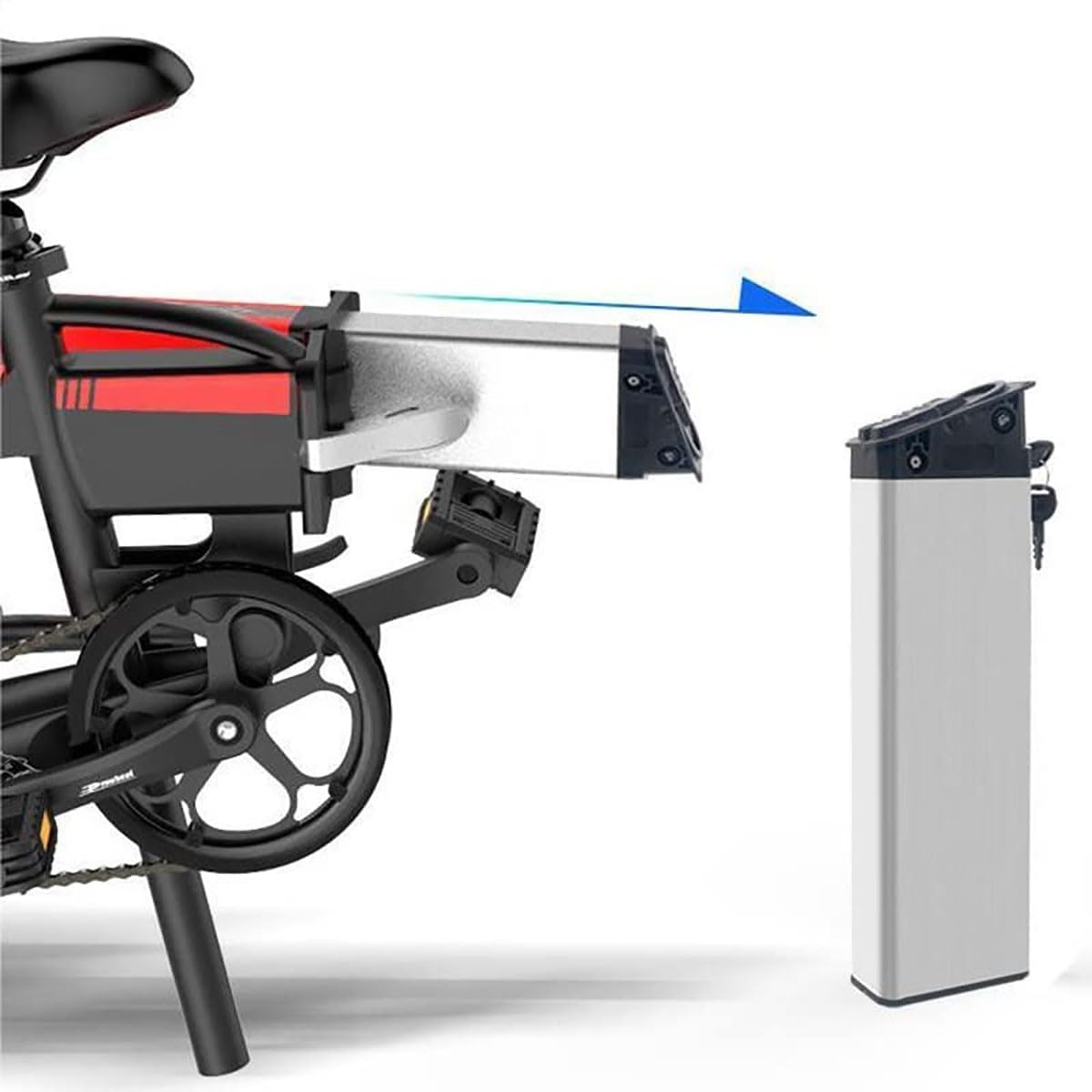 36V 48V 10AH 12.5AH 15AH 20AH Batteria al Litio con Caricabatterie Alta Potenza della Batteria Batteria di Ricambio,per 200W ~1000 W Motor [Classe di Efficienza Energetica A] 36V,10AH