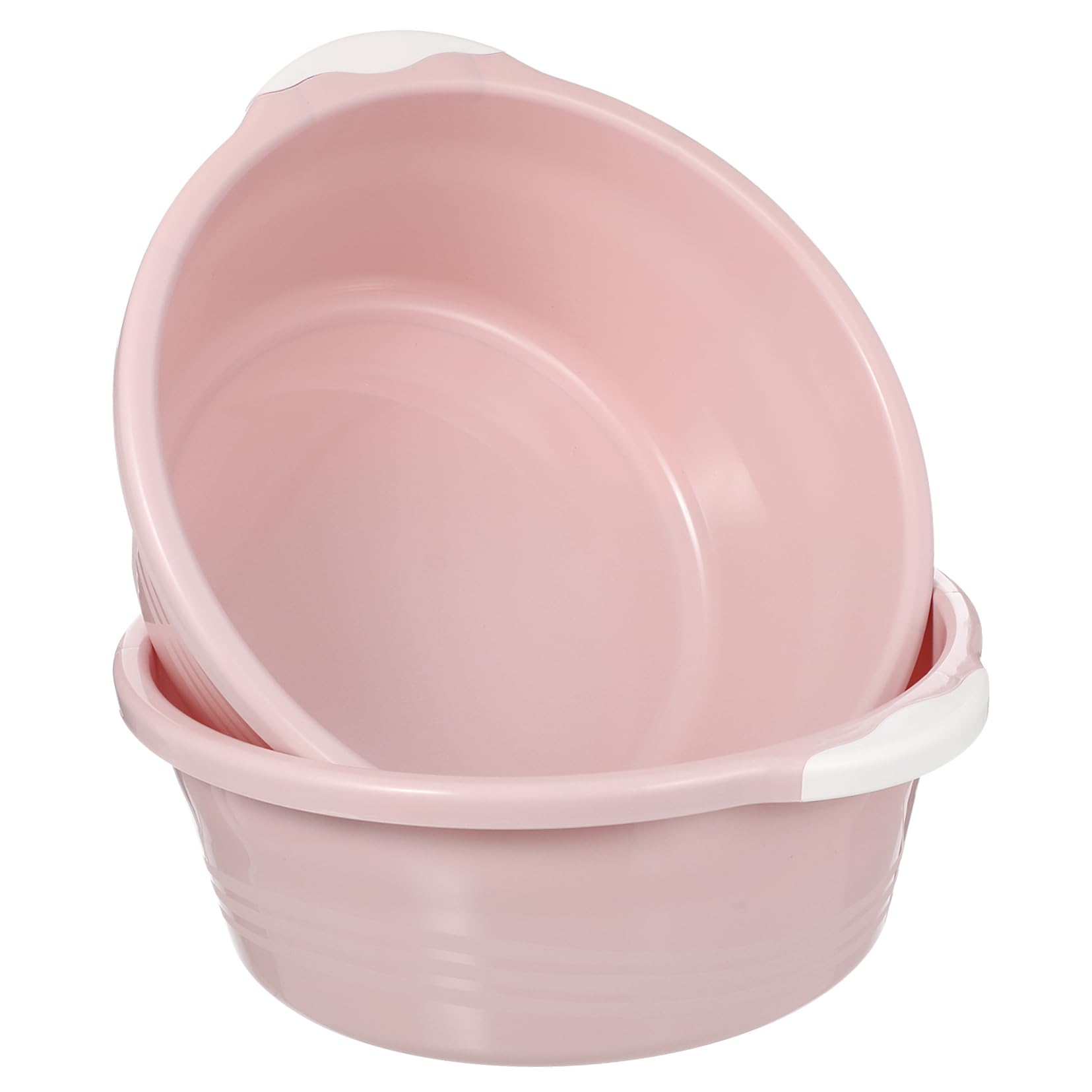 Ipetboom 2pcs Classical Wash Basin Hair Washing Basin Household Simple Basin Basins Toy Tub Small Pot Washing Basin Washbasin Bathroom Soak Dish Wash Basin Protection Footbath Basin Pink