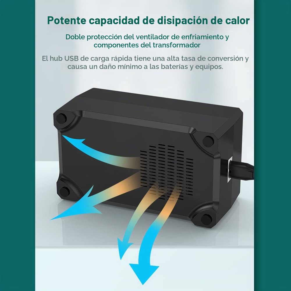 Estación de Carga USB de 150 W Cargador de Enchufe USB Cargador de Escritorio de 30 Puertos Compatible con Sistema iOS y Android para Múltiples Dispositivos