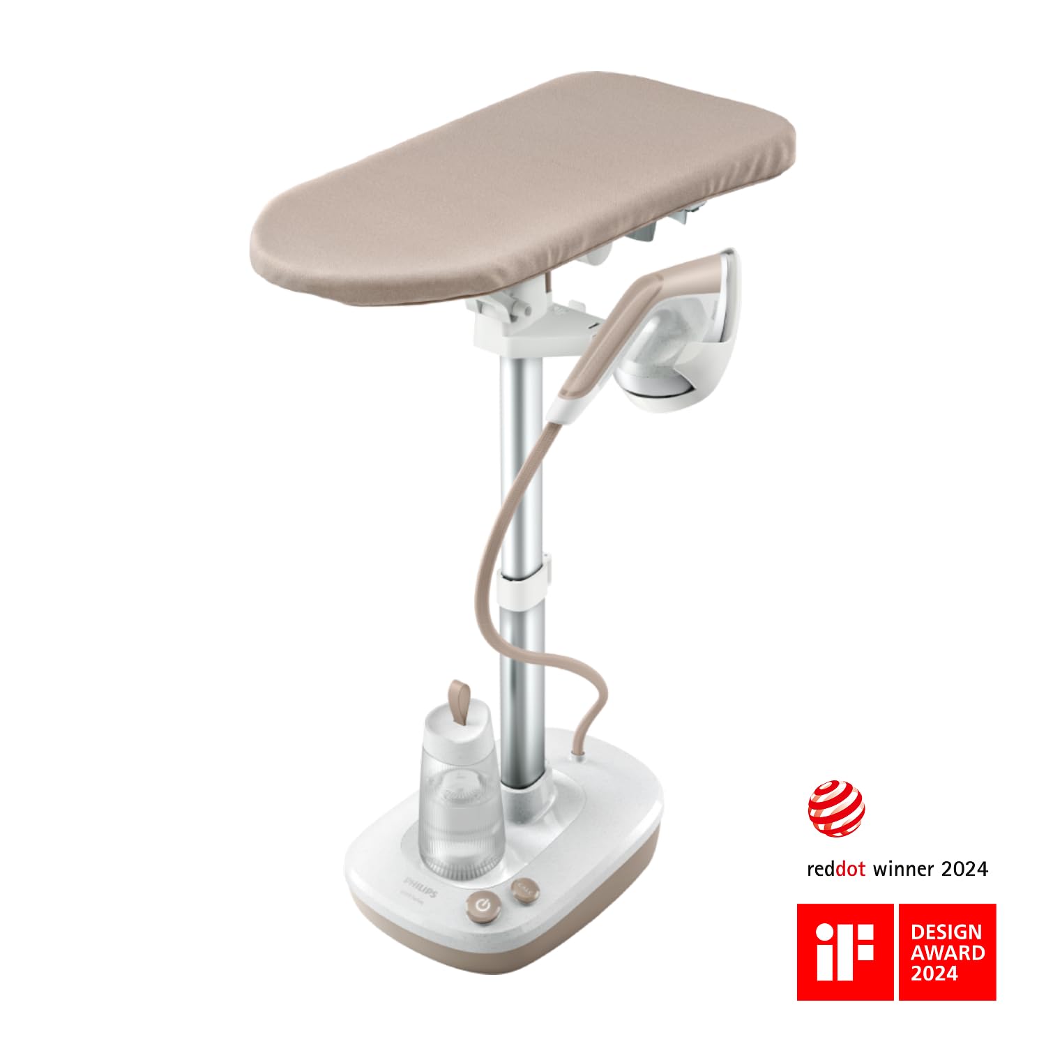 Philips Urządzenie do prasowania All-in-One z Serii 6000 - Deska o wielu kątach nachylenia, Technologia Brak Przypaleń, Moc 1800W, Zabija Do 99,9% bakterii i roztoczy* (AIS6010/10)
